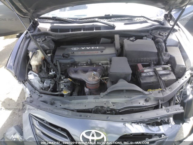 4T4BE46KX9R135584 - 2009 TOYOTA CAMRY SE/LE/XLE GRAY photo 10