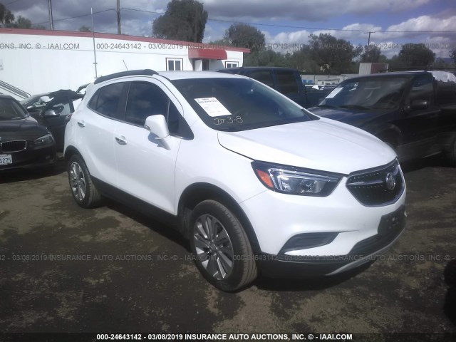 KL4CJESB5JB629324 - 2018 BUICK ENCORE PREFERRED WHITE photo 1