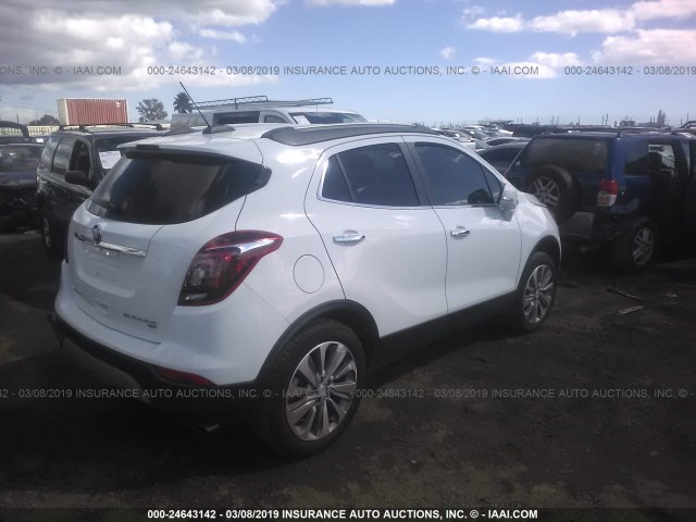 KL4CJESB5JB629324 - 2018 BUICK ENCORE PREFERRED WHITE photo 4