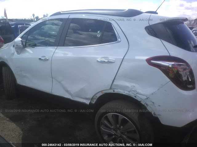 KL4CJESB5JB629324 - 2018 BUICK ENCORE PREFERRED WHITE photo 6