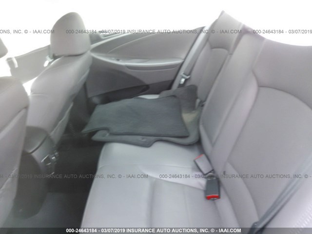 KMHEC4A45DA050894 - 2013 HYUNDAI SONATA HYBRID GRAY photo 8