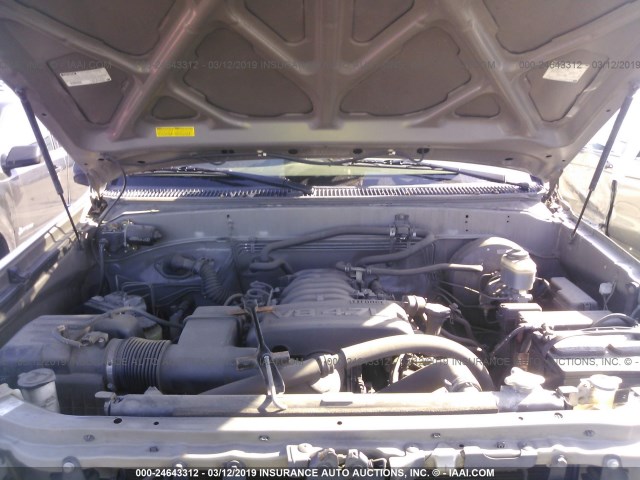 5TBET34115S496764 - 2005 TOYOTA TUNDRA DOUBLE CAB SR5 BROWN photo 10