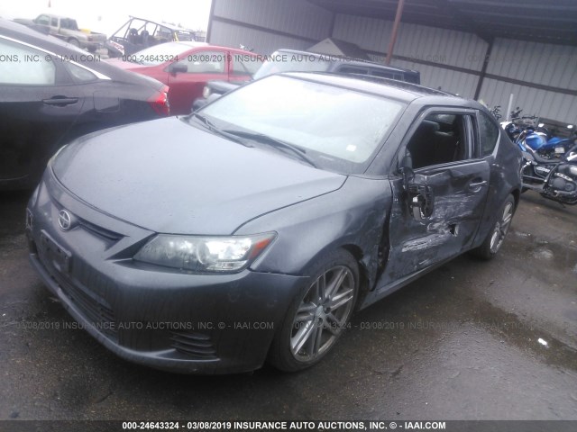 JTKJF5C75C3025075 - 2012 TOYOTA SCION TC GRAY photo 2