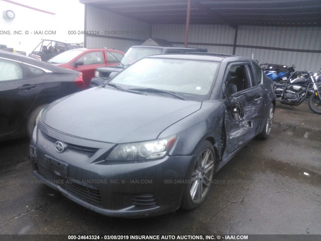 JTKJF5C75C3025075 - 2012 TOYOTA SCION TC GRAY photo 6