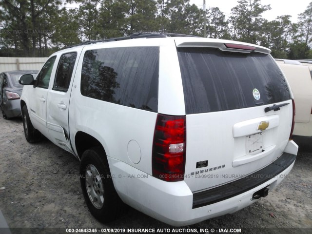 1GNSCJE09DR352159 - 2013 CHEVROLET SUBURBAN C1500 LT WHITE photo 6