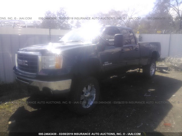 1GTHK63629F139461 - 2009 GMC SIERRA K2500 SLT BLACK photo 2