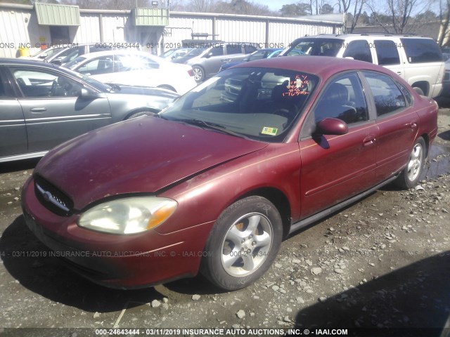 1FAFP55UX3A269190 - 2003 FORD TAURUS SES RED photo 2