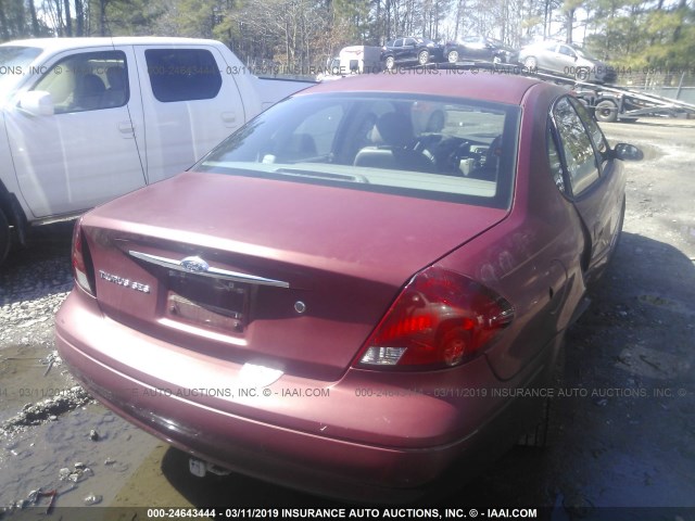 1FAFP55UX3A269190 - 2003 FORD TAURUS SES RED photo 4