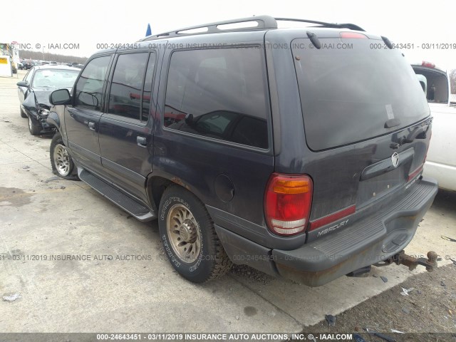 4M2ZU86P1YUJ26008 - 2000 MERCURY MOUNTAINEER  BLUE photo 3