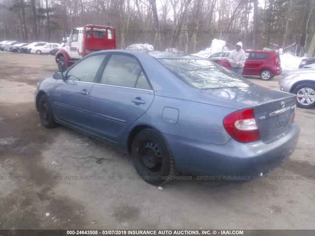 4T1BE32K13U236675 - 2003 TOYOTA CAMRY LE/XLE/SE TEAL photo 3