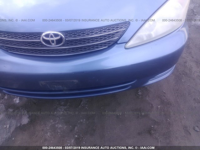 4T1BE32K13U236675 - 2003 TOYOTA CAMRY LE/XLE/SE TEAL photo 6