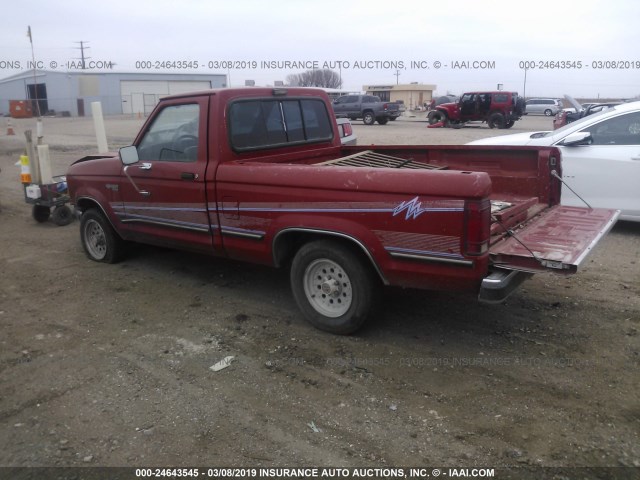 1FTCR10AXLUB75919 - 1990 FORD RANGER RED photo 3