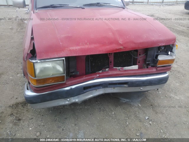 1FTCR10AXLUB75919 - 1990 FORD RANGER RED photo 6