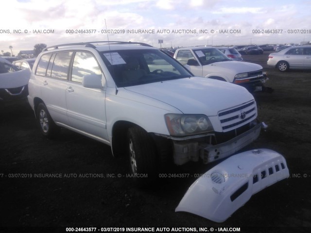 JTEGF21AX30098390 - 2003 TOYOTA HIGHLANDER LIMITED WHITE photo 1