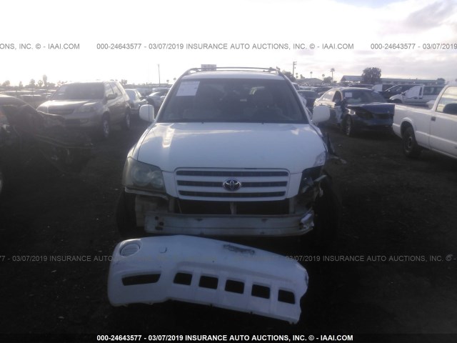 JTEGF21AX30098390 - 2003 TOYOTA HIGHLANDER LIMITED WHITE photo 6