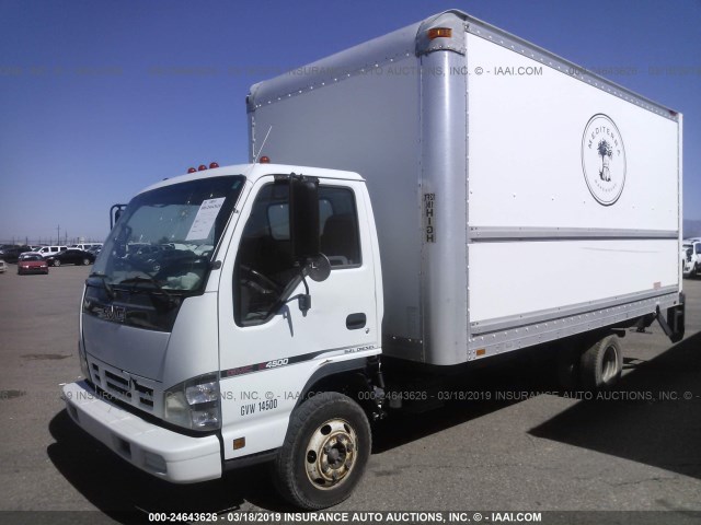 J8DC4B16767001998 - 2006 GMC W4500 W45042 WHITE photo 2