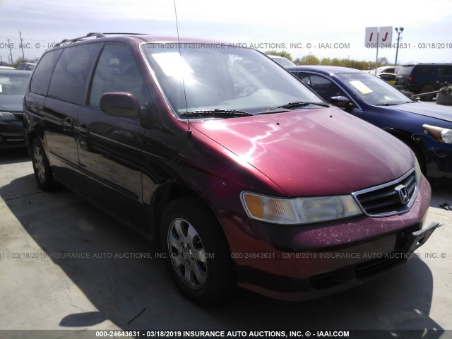 2HKRL18052H558358 - 2002 HONDA ODYSSEY EXL RED photo 1