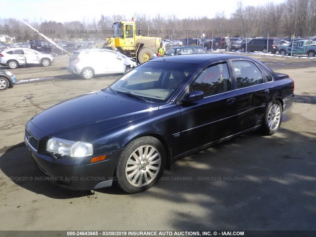 YV1TH592861445381 - 2006 VOLVO S80 2.5T Dark Blue photo 2