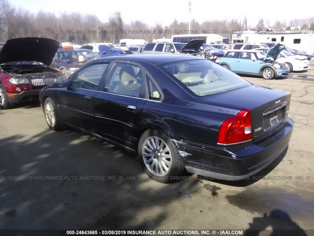 YV1TH592861445381 - 2006 VOLVO S80 2.5T Dark Blue photo 3