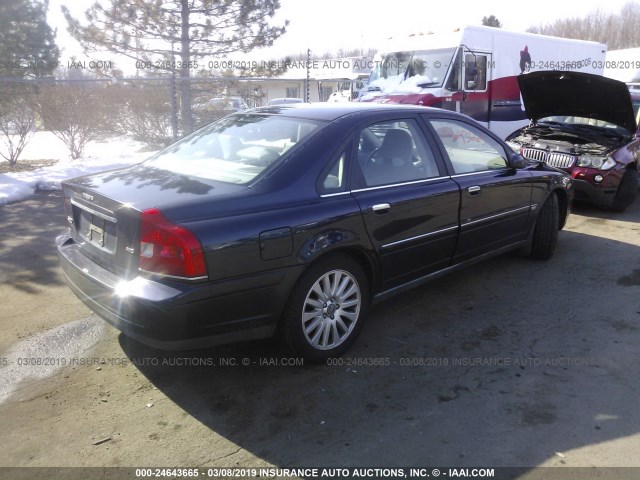 YV1TH592861445381 - 2006 VOLVO S80 2.5T Dark Blue photo 4