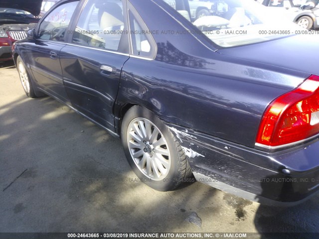 YV1TH592861445381 - 2006 VOLVO S80 2.5T Dark Blue photo 6