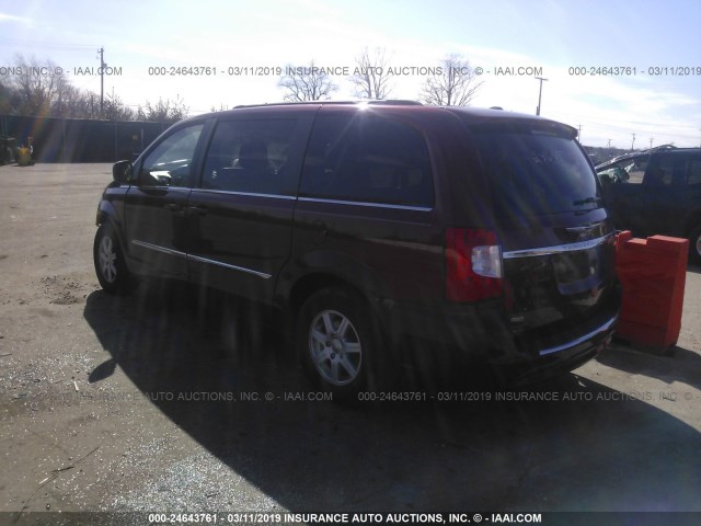 2C4RC1BG3CR137491 - 2012 CHRYSLER TOWN & COUNTRY TOURING RED photo 3