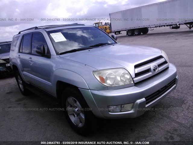 JTEZU14R448009930 - 2004 TOYOTA 4RUNNER SR5/SPORT SILVER photo 1