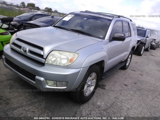 JTEZU14R448009930 - 2004 TOYOTA 4RUNNER SR5/SPORT SILVER photo 2