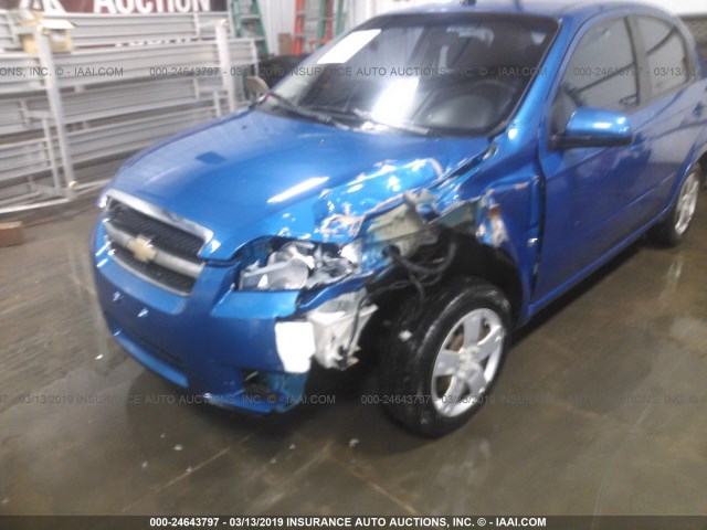 KL1TD56E69B379709 - 2009 CHEVROLET AVEO LS/LT BLUE photo 6