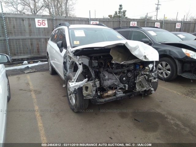 4S4BSAAC1H3275898 - 2017 SUBARU OUTBACK 2.5I WHITE photo 1