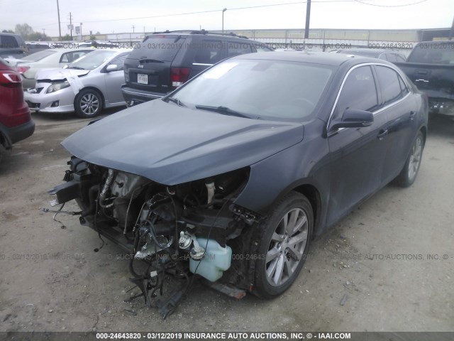 1G11E5SA4DU134543 - 2013 CHEVROLET MALIBU 2LT BLACK photo 2