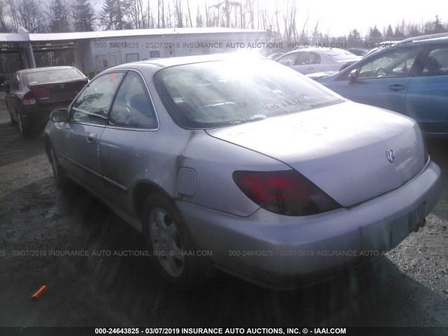 19UYA1151VL020720 - 1997 ACURA 2.2CL SILVER photo 3