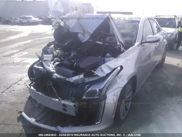 1G6AR5SS1J0183810 - 2018 CADILLAC CTS LUXURY SILVER photo 2