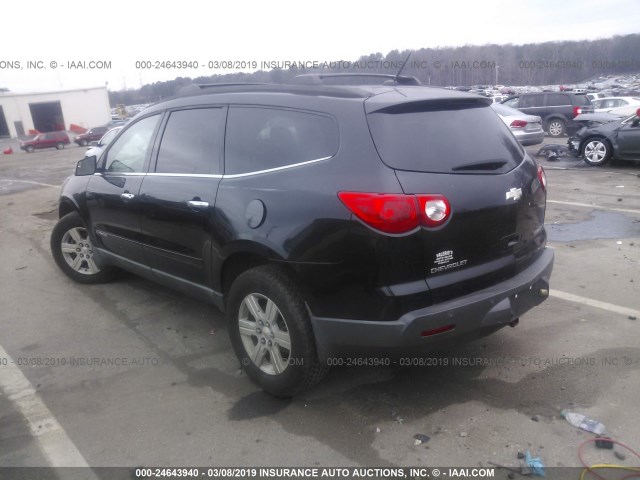 1GNER23D09S177968 - 2009 CHEVROLET TRAVERSE LT BLACK photo 3