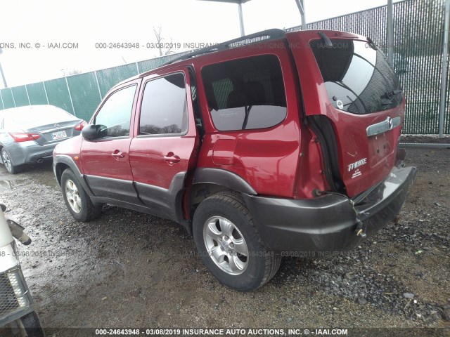 4F2CZ96123KM41290 - 2003 MAZDA TRIBUTE ES 红色 照片 3