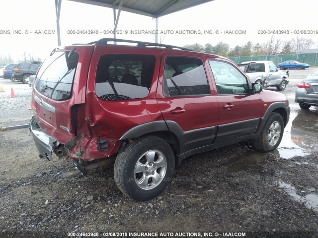 4F2CZ96123KM41290 - 2003 MAZDA TRIBUTE ES 红色 照片 4
