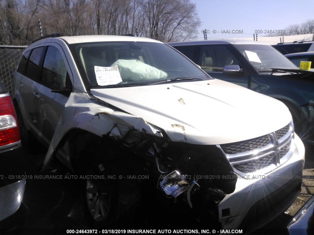 3C4PDCBGXJT521875 - 2018 DODGE JOURNEY SXT WHITE photo 1