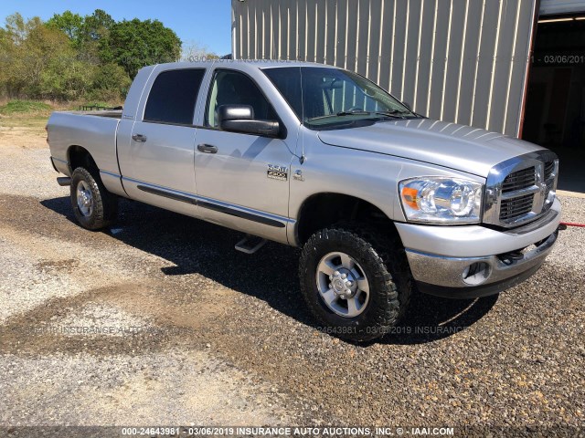 3D7KS29C57G725410 - 2007 DODGE RAM 2500 SILVER photo 1