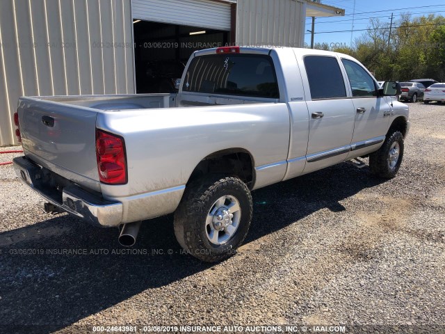 3D7KS29C57G725410 - 2007 DODGE RAM 2500 SILVER photo 4