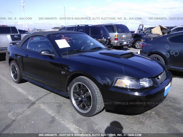 1FAFP45X62F156584 - 2002 FORD MUSTANG GT BLACK photo 1