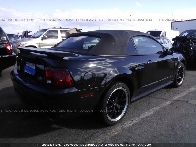 1FAFP45X62F156584 - 2002 FORD MUSTANG GT BLACK photo 4