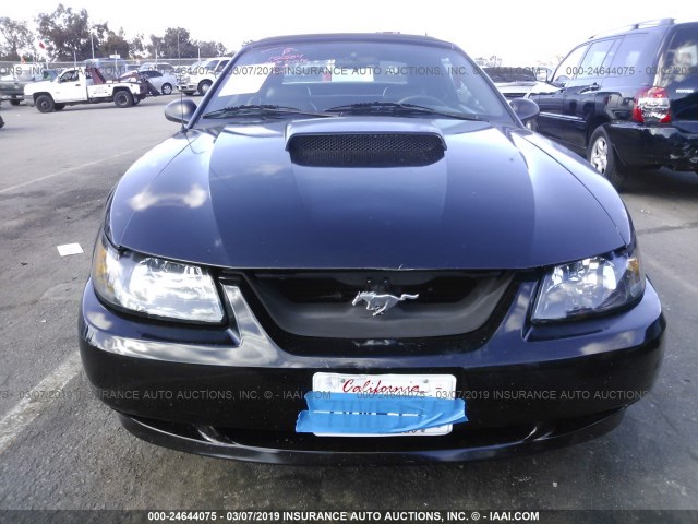 1FAFP45X62F156584 - 2002 FORD MUSTANG GT BLACK photo 6