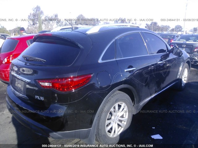 JN8AS1MU7BM710871 - 2011 INFINITI FX35 BLACK photo 4