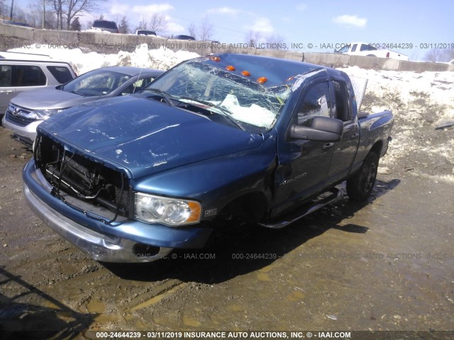 3D7KU28D04G139732 - 2004 DODGE RAM 2500 ST/SLT BLUE photo 2