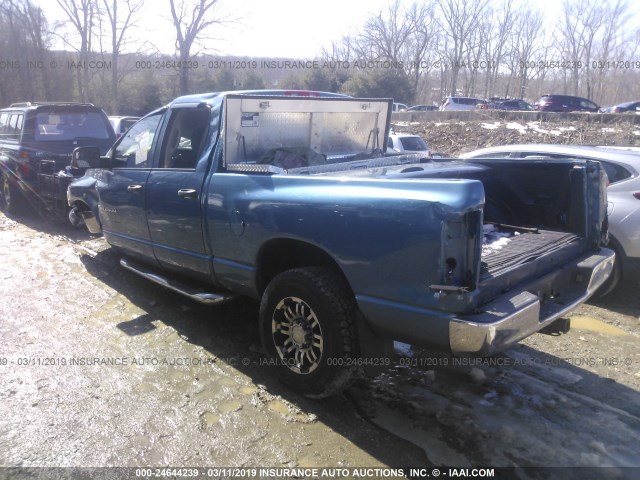 3D7KU28D04G139732 - 2004 DODGE RAM 2500 ST/SLT BLUE photo 3