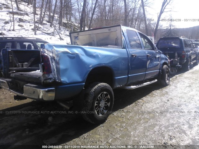 3D7KU28D04G139732 - 2004 DODGE RAM 2500 ST/SLT BLUE photo 4