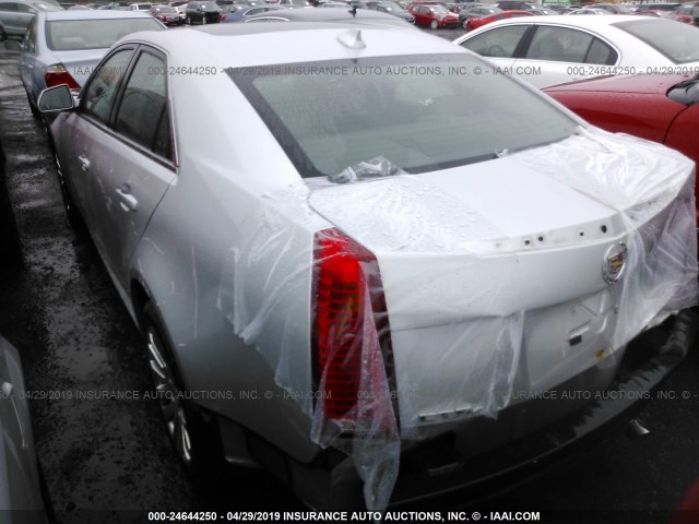 1G6DL5EG0A0145636 - 2010 CADILLAC CTS PERFORMANCE COLLECTION SILVER photo 3