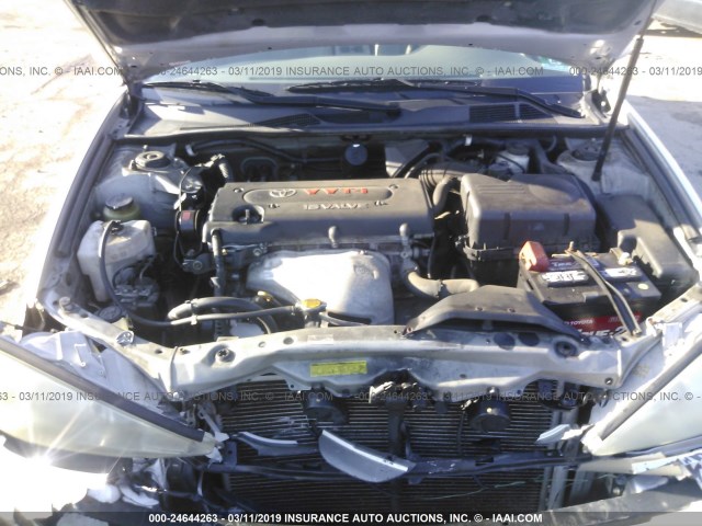 4T1BE32K74U832584 - 2004 TOYOTA CAMRY LE/XLE/SE SILVER photo 10