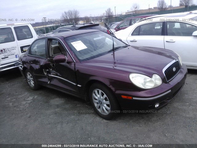 KMHWF35HX5A101598 - 2005 HYUNDAI SONATA GLS/LX BURGUNDY photo 1