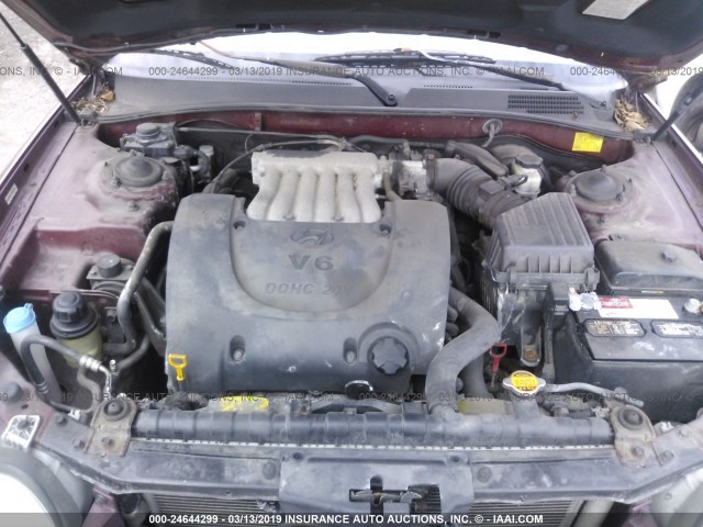 KMHWF35HX5A101598 - 2005 HYUNDAI SONATA GLS/LX BURGUNDY photo 10